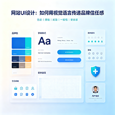 沙河建站-网站UI设计：如何用视觉语言传递品牌信任感