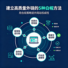 邢台建站-建立高质量外链的5种白帽方法
